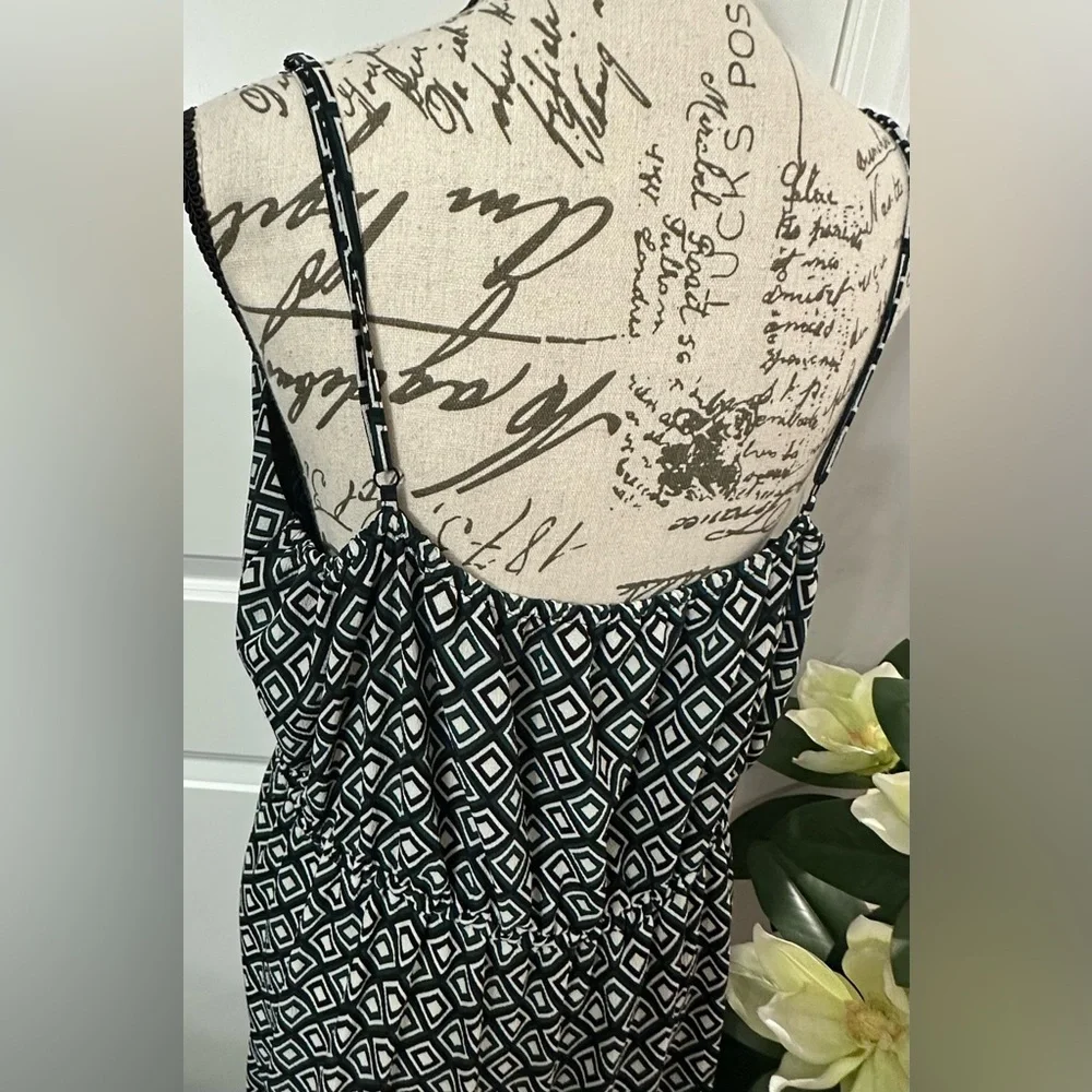 ✨ MICHAEL Michael Kors Maxi Dress – Green, White & Black, - Picture 12 of 14